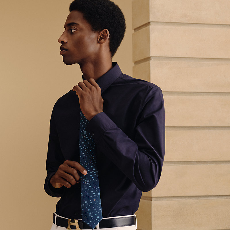 H Lapin tie - Blue | Hermès UAE